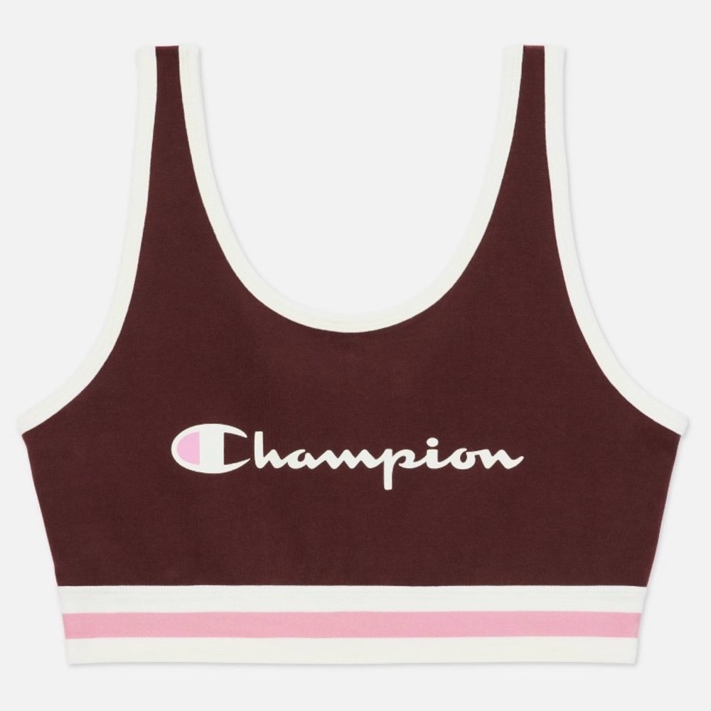 Women’s  Champion Bra Top-Maroon Medium